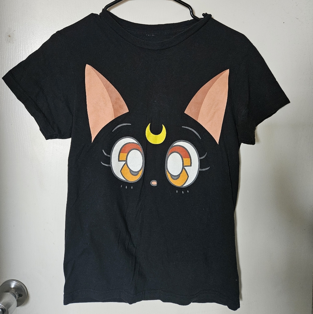 Sailor Moon Luna cat shirt